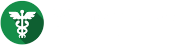 Wellness Check Services logo with white type and icon of a green circle and white caduceus